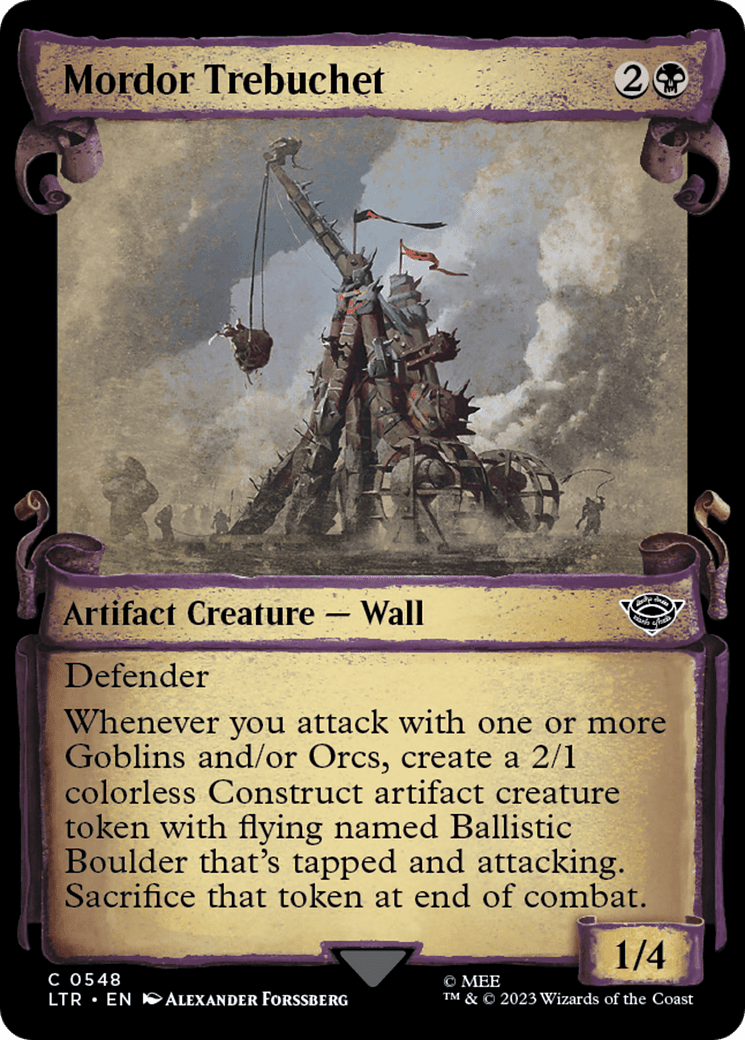 Mordor Trebuchet [The Lord of the Rings: Tales of Middle-Earth Showcase Scrolls] Foil