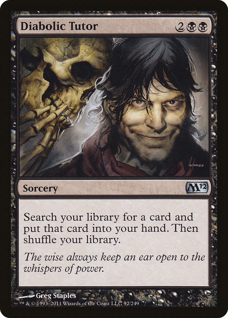 Diabolic Tutor [Magic 2012] Foil