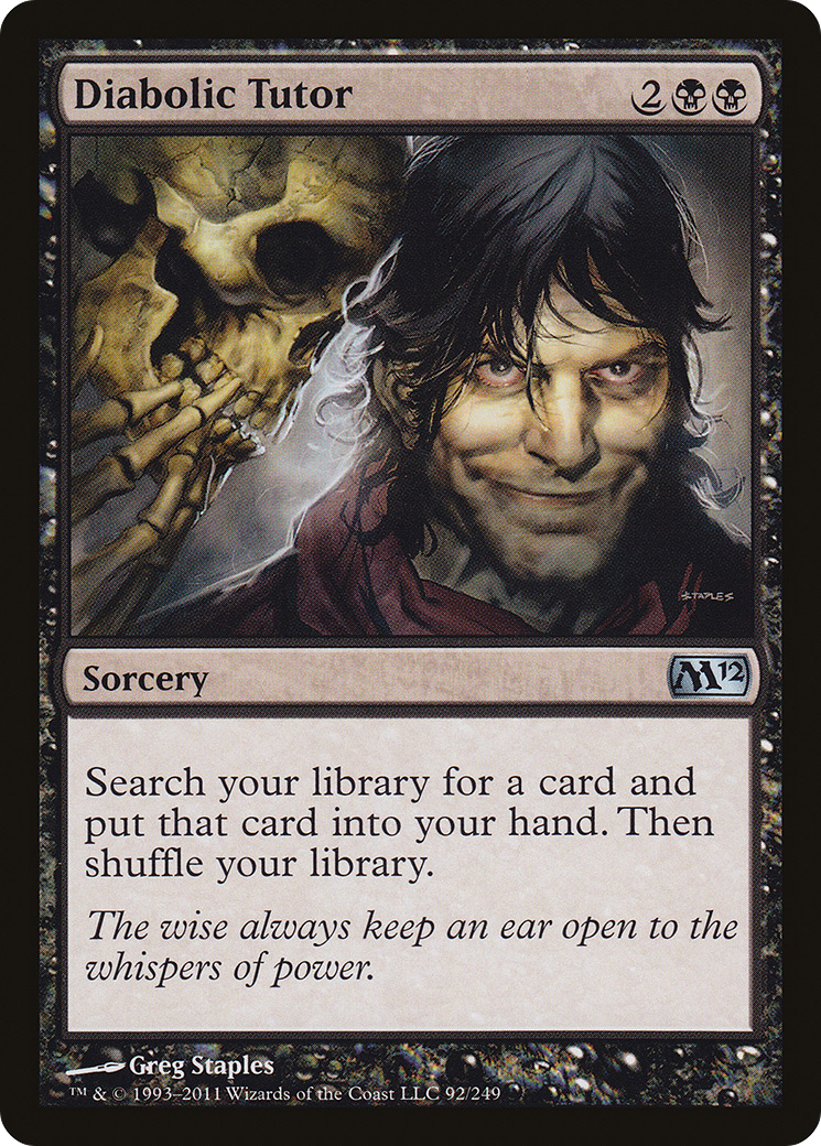 Diabolic Tutor [Magic 2012] Foil