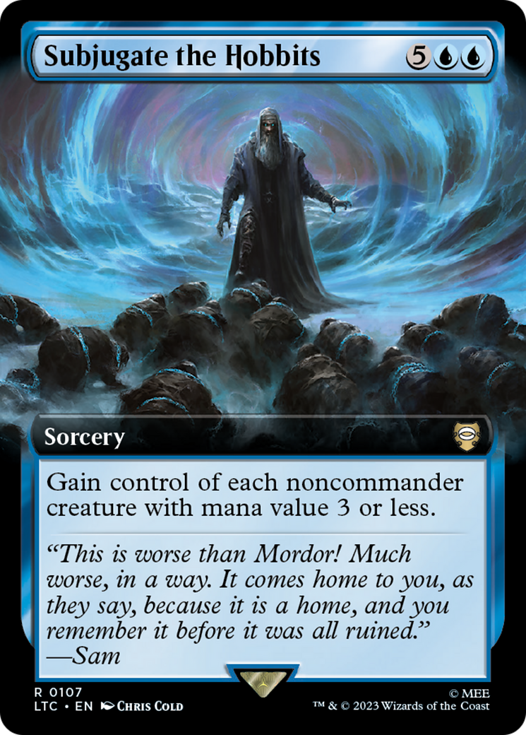 Subjugate the Hobbits (Extended Art) [The Lord of the Rings: Tales of Middle-Earth Commander] Foil