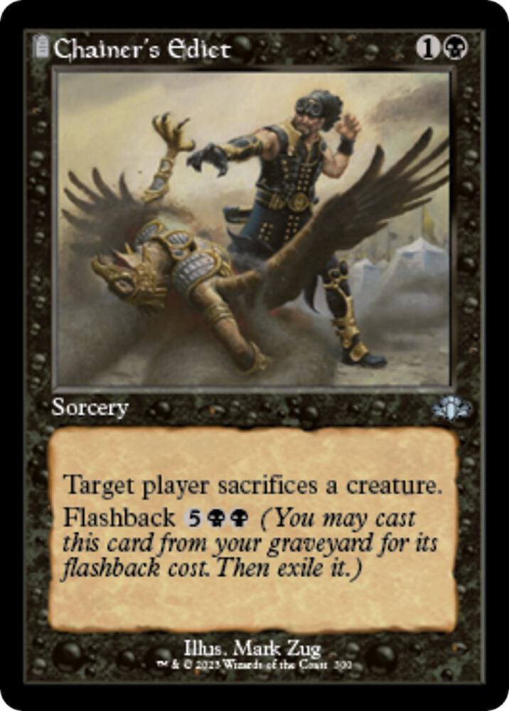 Chainer's Edict 300/261 (Dominaria Remastered)  - Retro