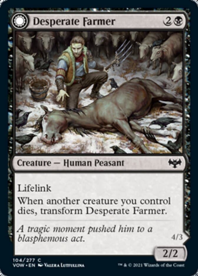Desperate Farmer // Depraved Harvester [Innistrad: Crimson Vow] Foil