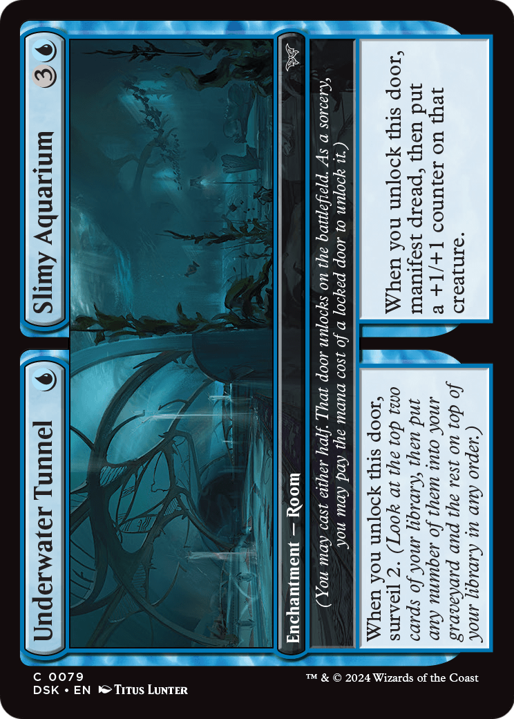 Underwater Tunnel // Slimy Aquarium [Duskmourn: House of Horror] Foil