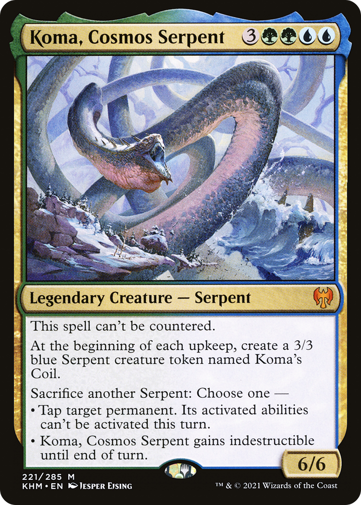 Koma, Cosmos Serpent [Kaldheim] Foil