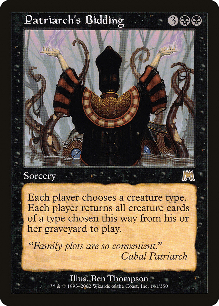 Patriarch's Bidding [Onslaught] Foil