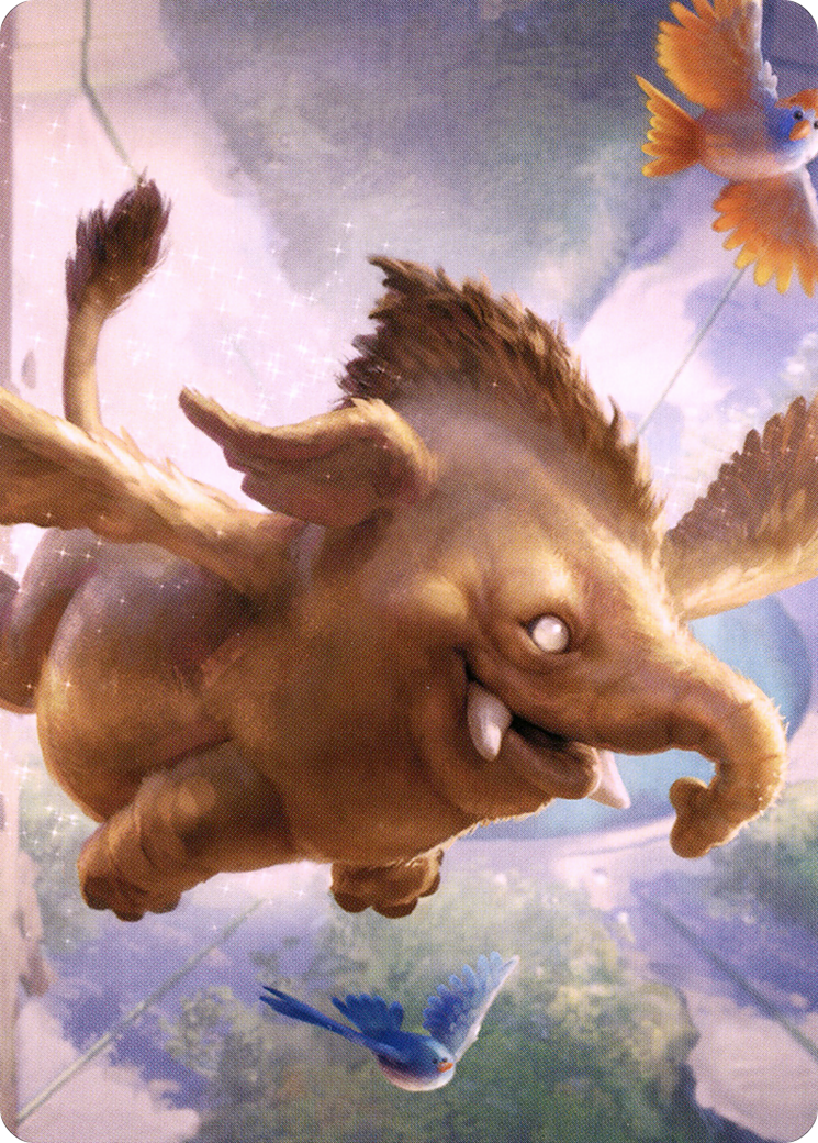 Lulu, Loyal Hollyphant // Lulu, Loyal Hollyphant (ACLB-018) - Battle for Baldur's Gate Art Series (Borderless)