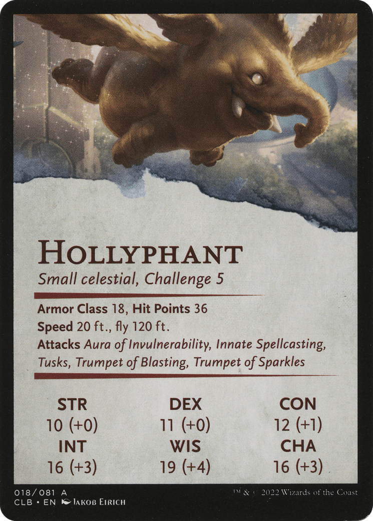 Lulu, Loyal Hollyphant // Lulu, Loyal Hollyphant (ACLB-018) - Battle for Baldur's Gate Art Series (Borderless)
