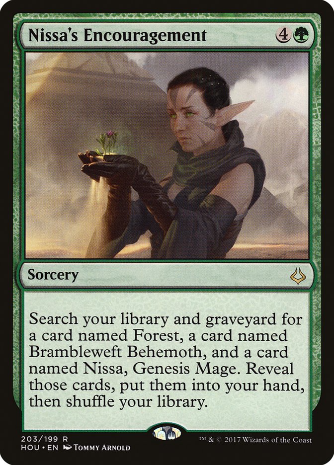 Nissa's Encouragement 203/199 (Hour of Devastation) 
