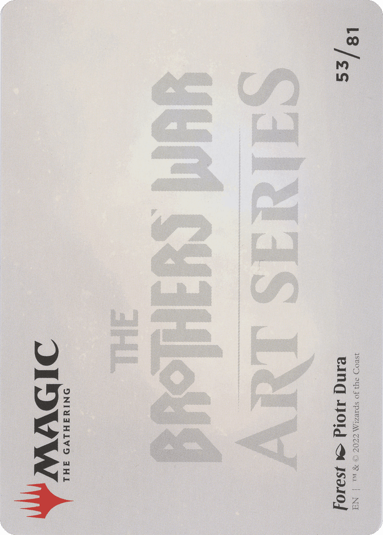 Forest // Forest (ABRO-053) - The Brothers' War Art Series (Borderless) Foil