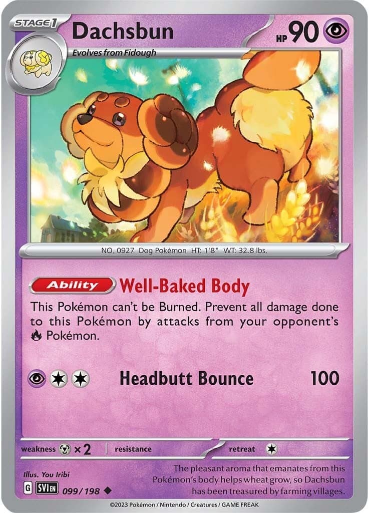 Dachsbun 099- SV01 Scarlet & Violet Base Set Reverse Holofoil