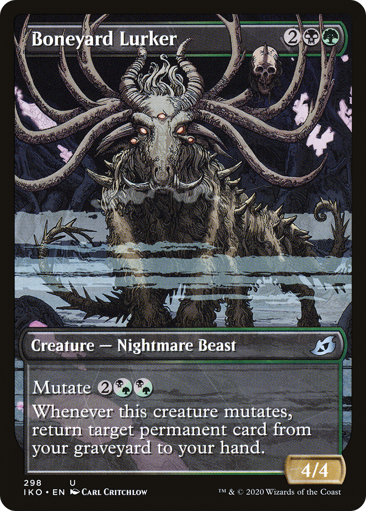 Boneyard Lurker (Showcase) [Ikoria: Lair of Behemoths] Foil