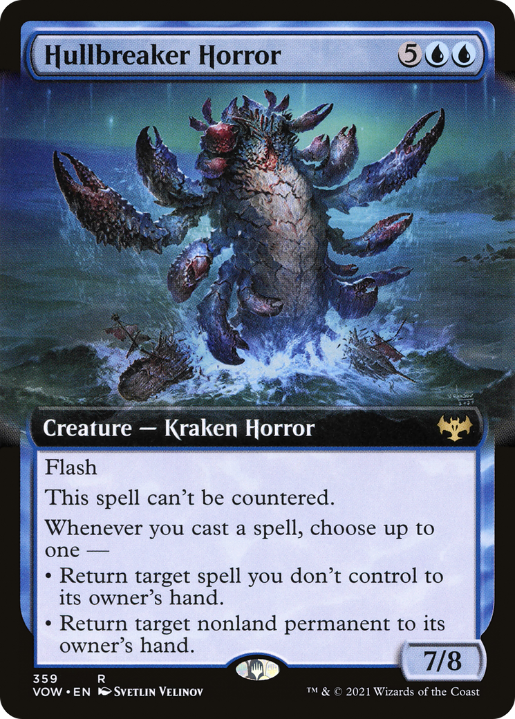 Hullbreaker Horror (Extended Art) [Innistrad: Crimson Vow] Foil