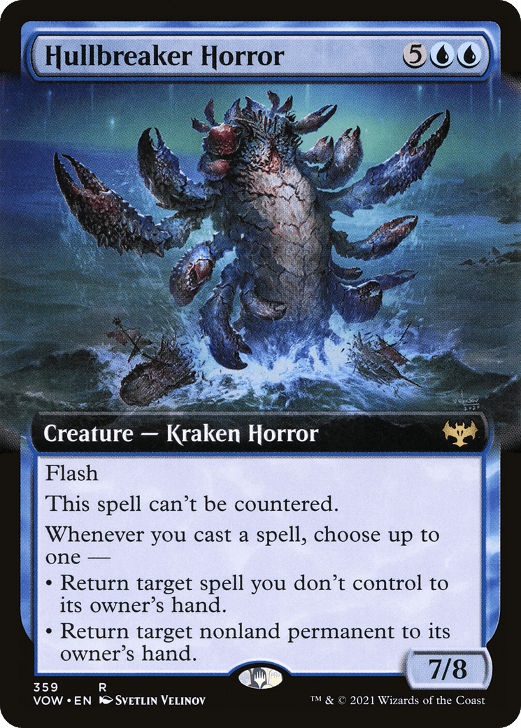 Hullbreaker Horror (Extended Art) [Innistrad: Crimson Vow] Foil
