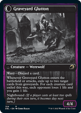 Graveyard Trespasser // Graveyard Glutton [Innistrad: Double Feature] Foil