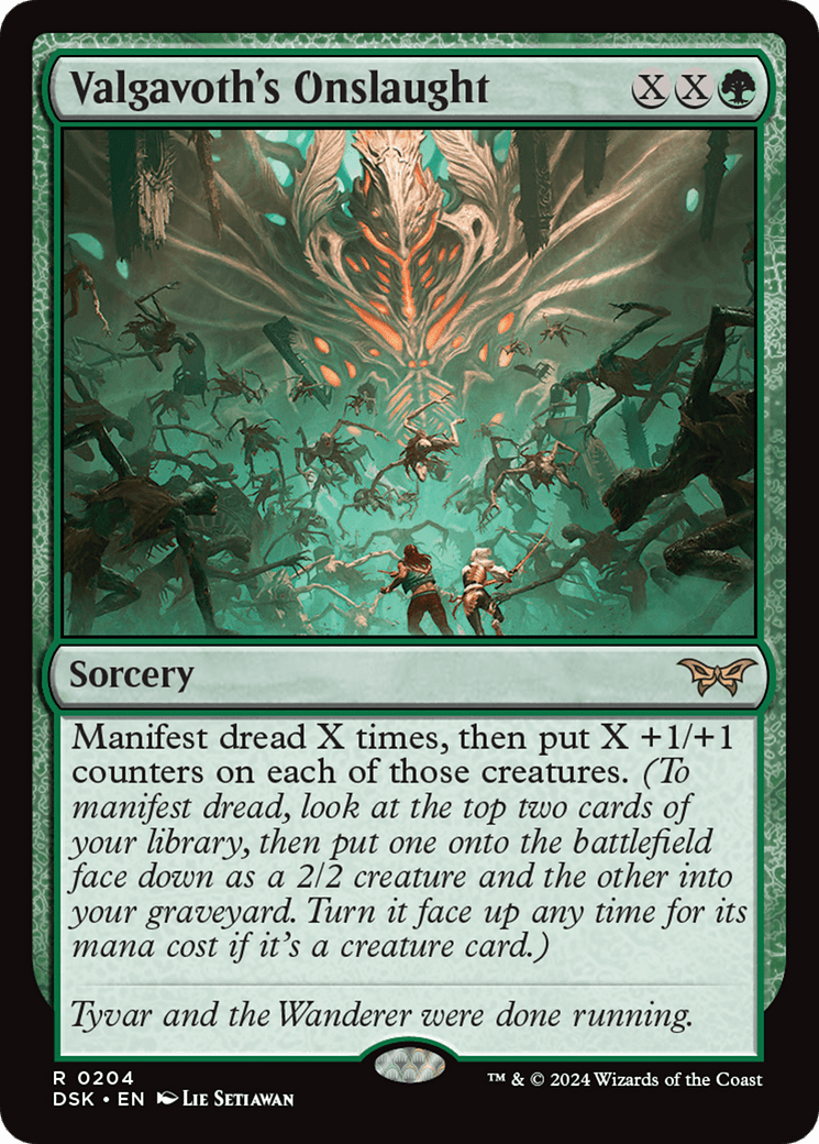 Valgavoth's Onslaught [Duskmourn: House of Horror] Foil