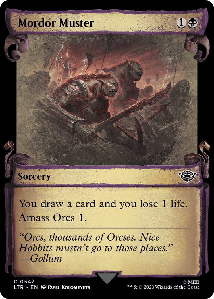 Mordor Muster [The Lord of the Rings: Tales of Middle-Earth Showcase Scrolls] Foil