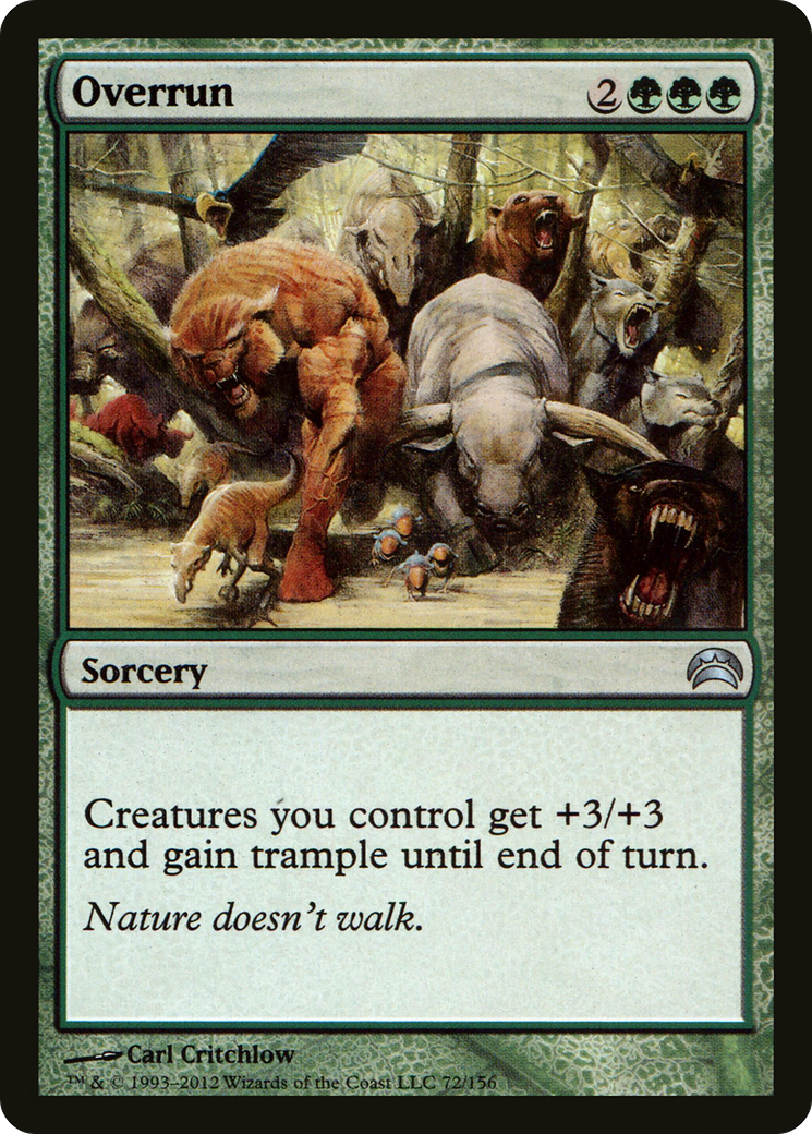 Overrun (072) [Planechase 2012]  Foil