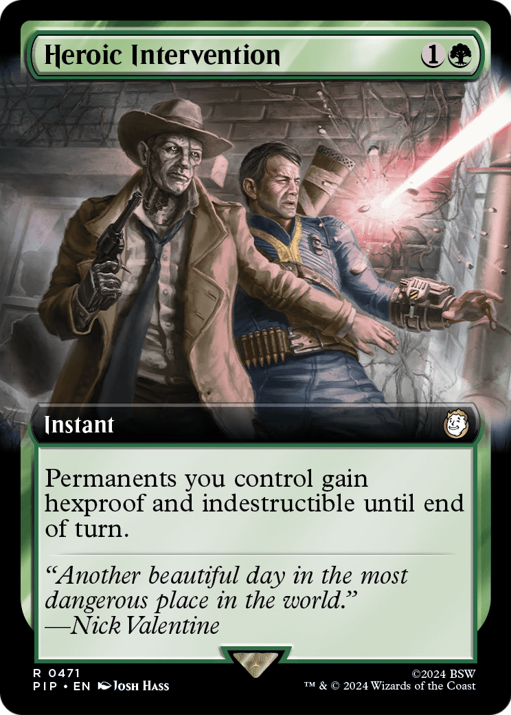 Heroic Intervention (Extended Art) [Fallout] Foil