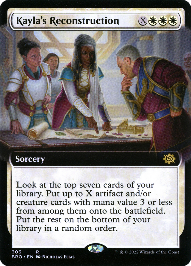 Kayla's Reconstruction (Extended Art) [The Brothers' War] Foil