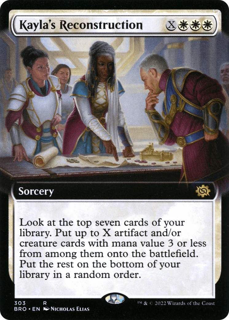 Kayla's Reconstruction (Extended Art) [The Brothers' War] Foil