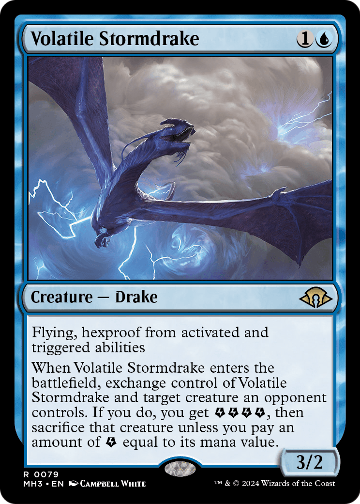 Volatile Stormdrake [Modern Horizons 3] Foil
