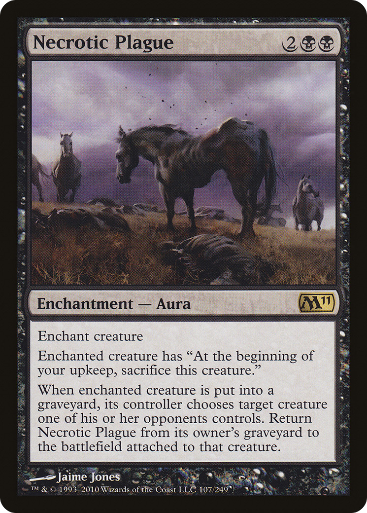 Necrotic Plague [Magic 2011] Foil