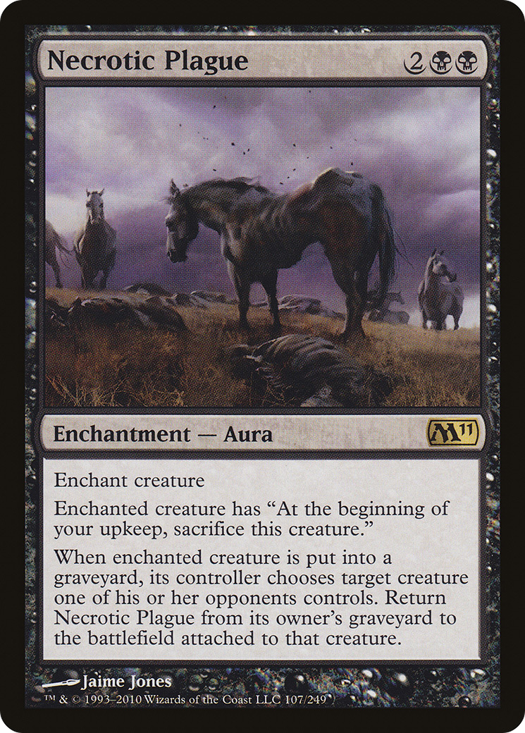 Necrotic Plague [Magic 2011] Foil