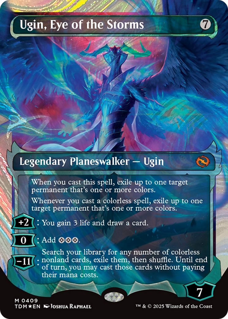 Ugin, Eye of the Storms (Showcase) (Halo Foil) (409) [Tarkir: Dragonstorm]