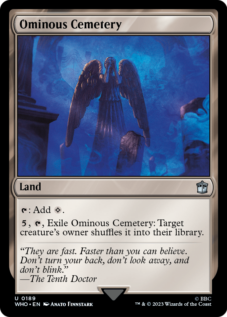 Ominous Cemetery [Doctor Who] Foil