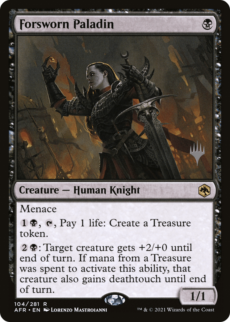 Forsworn Paladin (Promo Pack) [Dungeons & Dragons: Adventures in the Forgotten Realms Promos] Foil