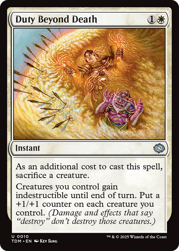 Duty Beyond Death (010) [Tarkir: Dragonstorm]  Foil
