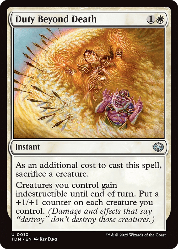 Duty Beyond Death (010) [Tarkir: Dragonstorm]  Foil