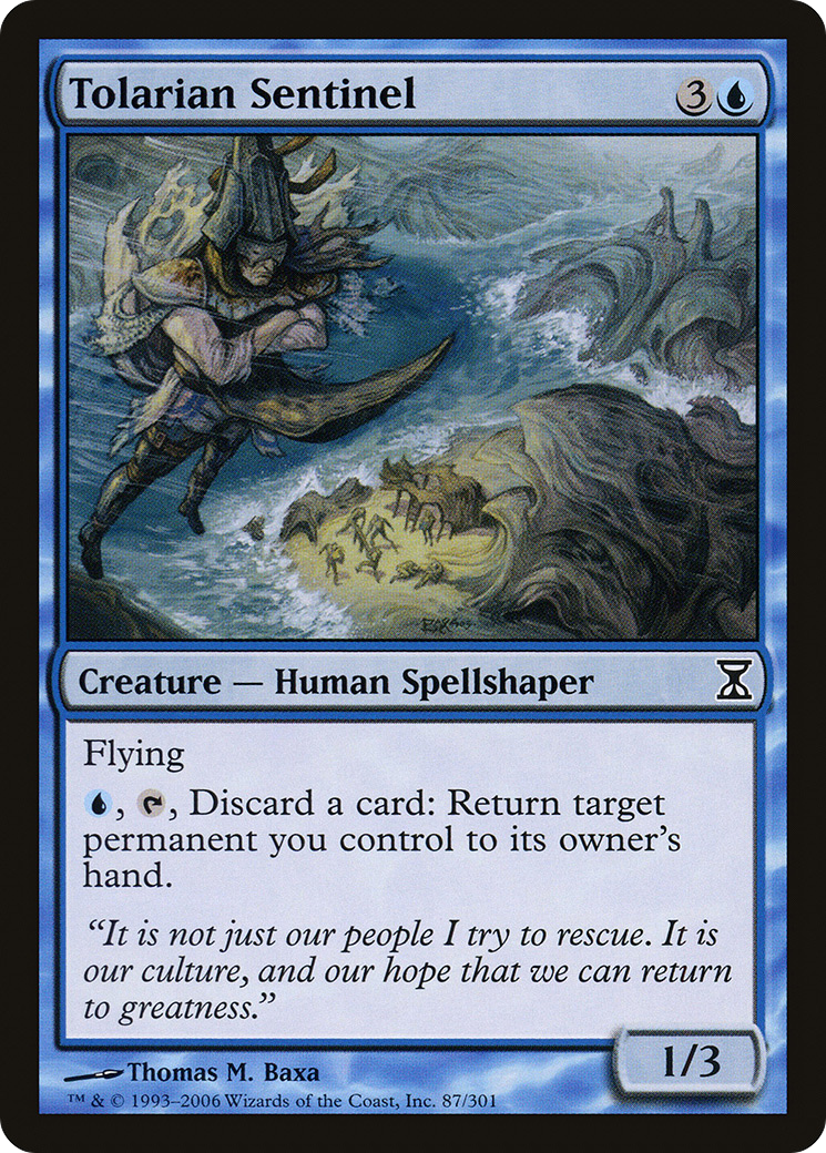 Tolarian Sentinel [Time Spiral] Foil
