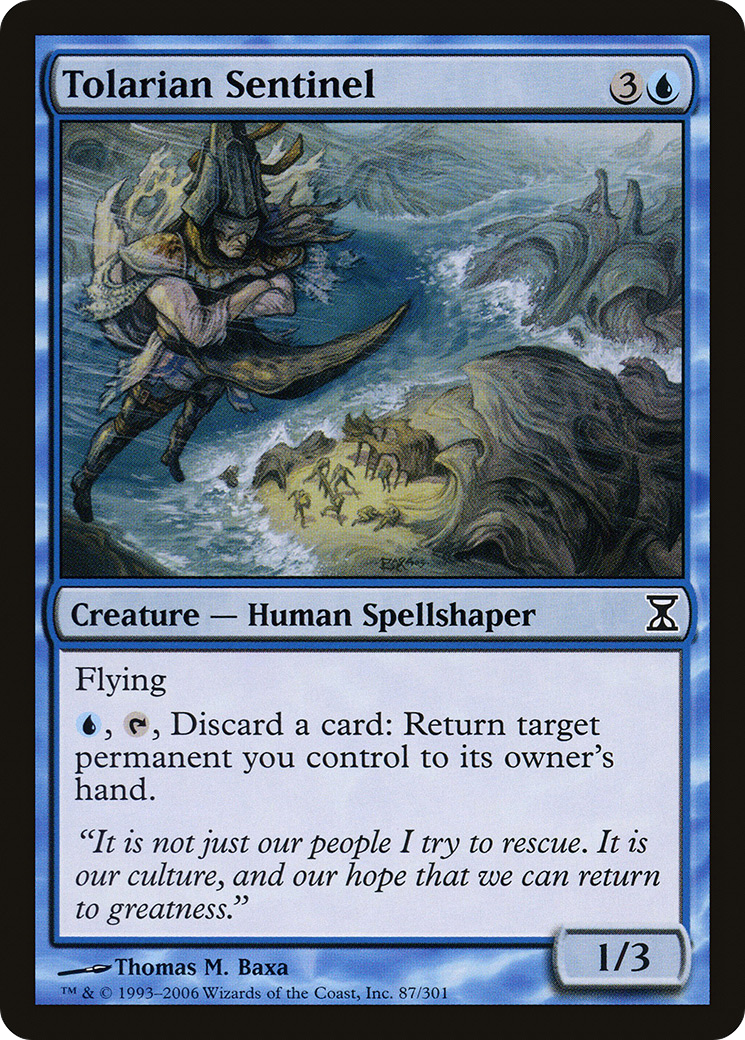 Tolarian Sentinel [Time Spiral] Foil