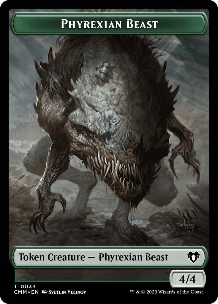 Phyrexian Beast (TCMM-034) - Commander Masters Tokens Foil
