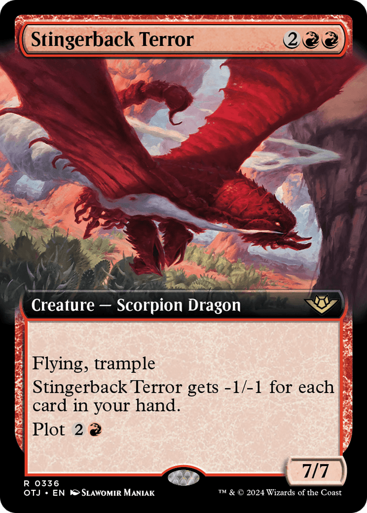 Stingerback Terror (Extended Art) [Outlaws of Thunder Junction] Foil