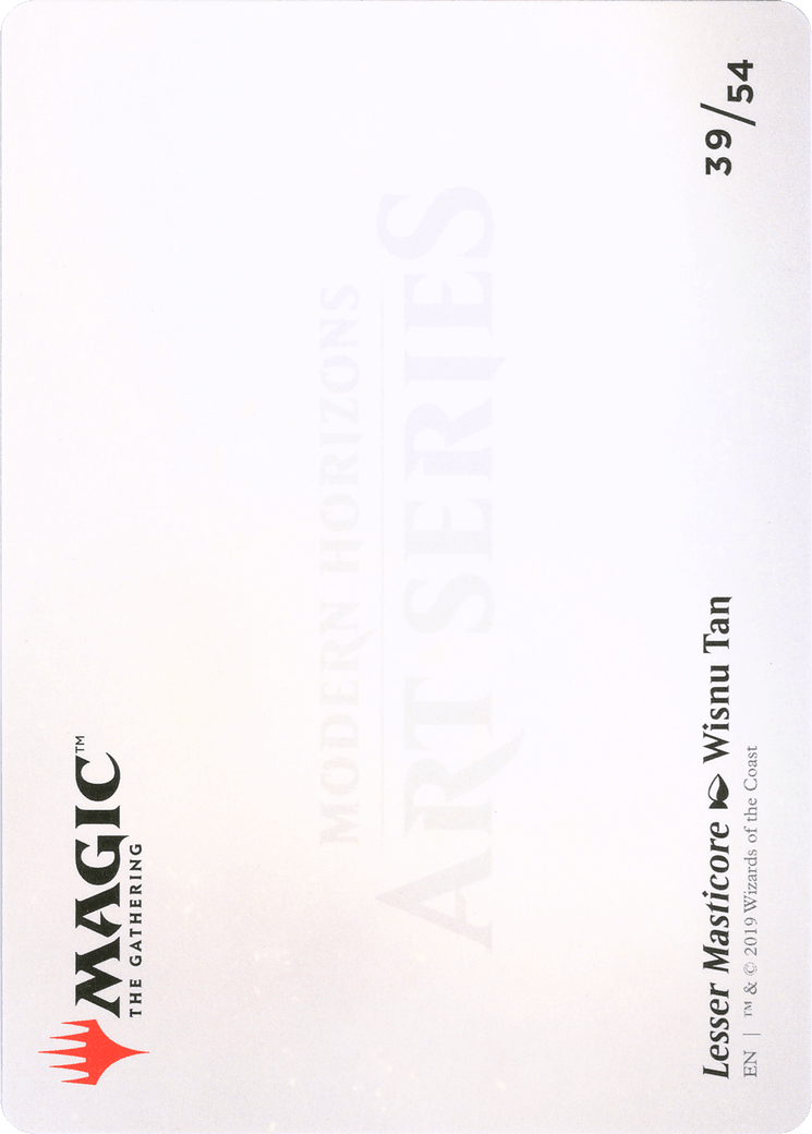 Lesser Masticore // Lesser Masticore (AMH1-039) - Modern Horizons Art Series (Borderless)