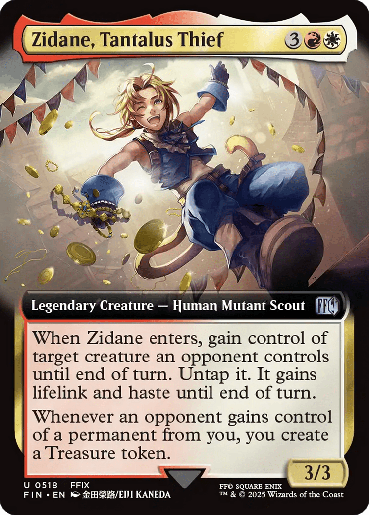 Zidane, Tantalus Thief (Extended Art) (518) [FINAL FANTASY]  Foil