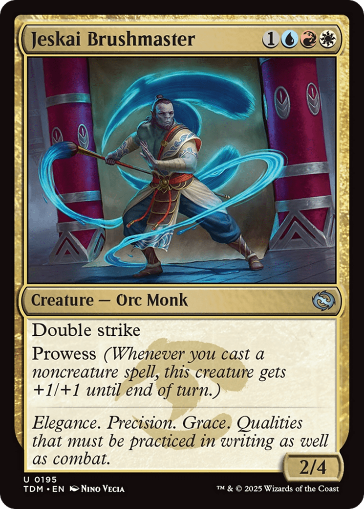 Jeskai Brushmaster (195) [Tarkir: Dragonstorm]  Foil