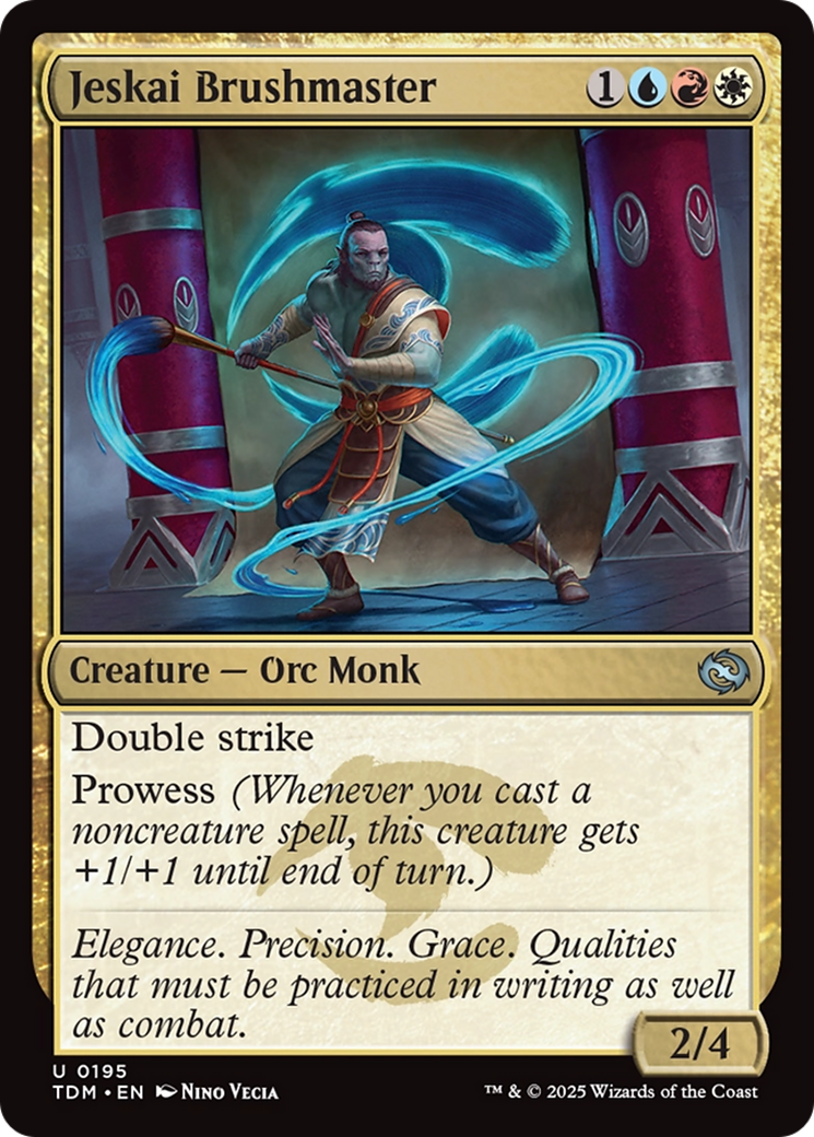 Jeskai Brushmaster (195) [Tarkir: Dragonstorm]  Foil