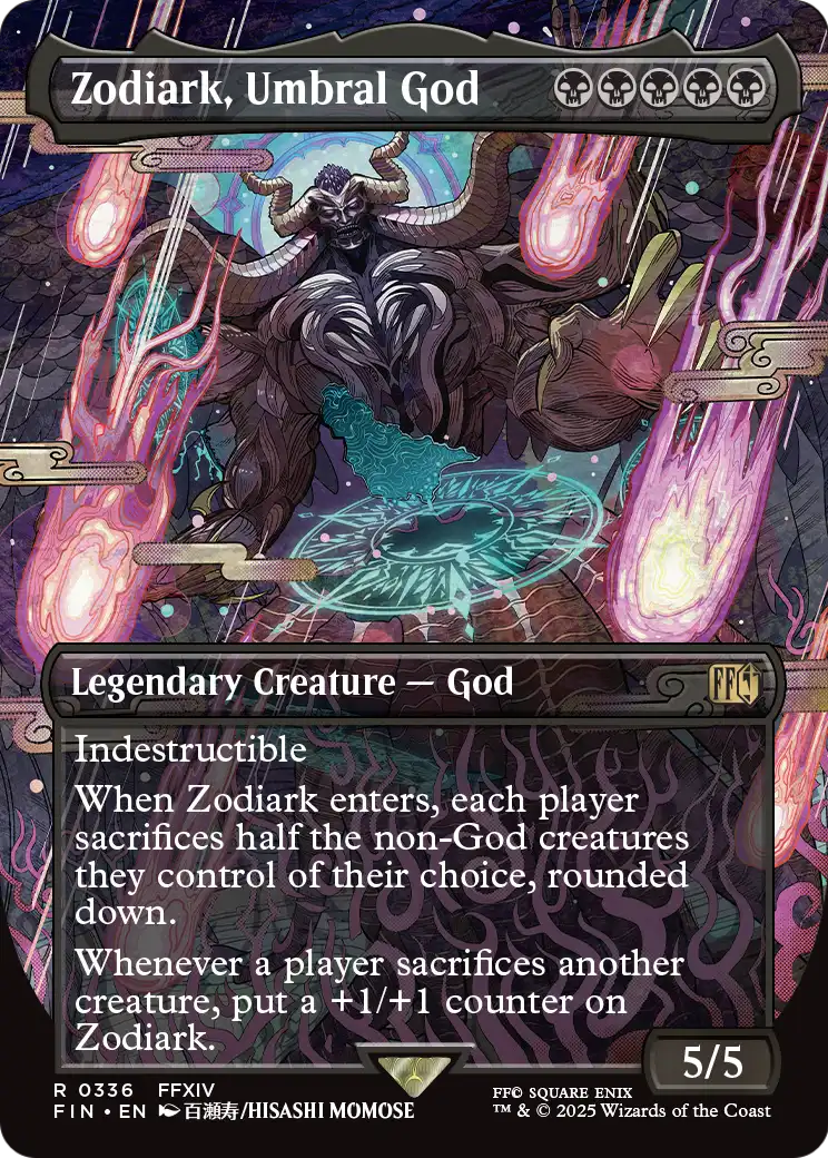 Zodiark, Umbral God (Borderless) (336) [FINAL FANTASY]