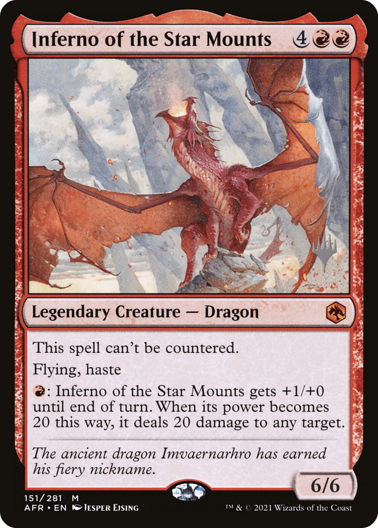 Inferno of the Star Mounts (Promo Pack) [Dungeons & Dragons: Adventures in the Forgotten Realms Promos] Foil