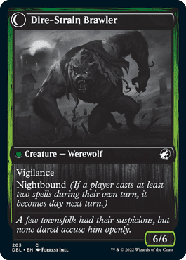 Tireless Hauler // Dire-Strain Brawler [Innistrad: Double Feature] Foil