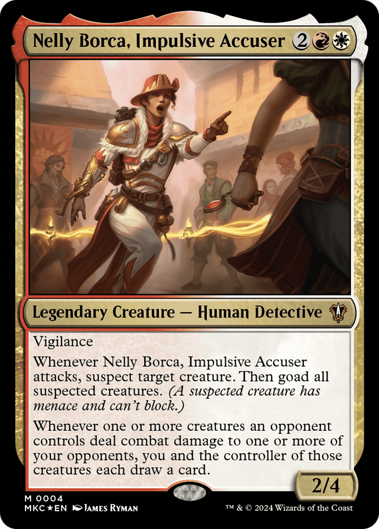 Nelly Borca, Impulsive Accuser [Murders at Karlov Manor Commander] Foil