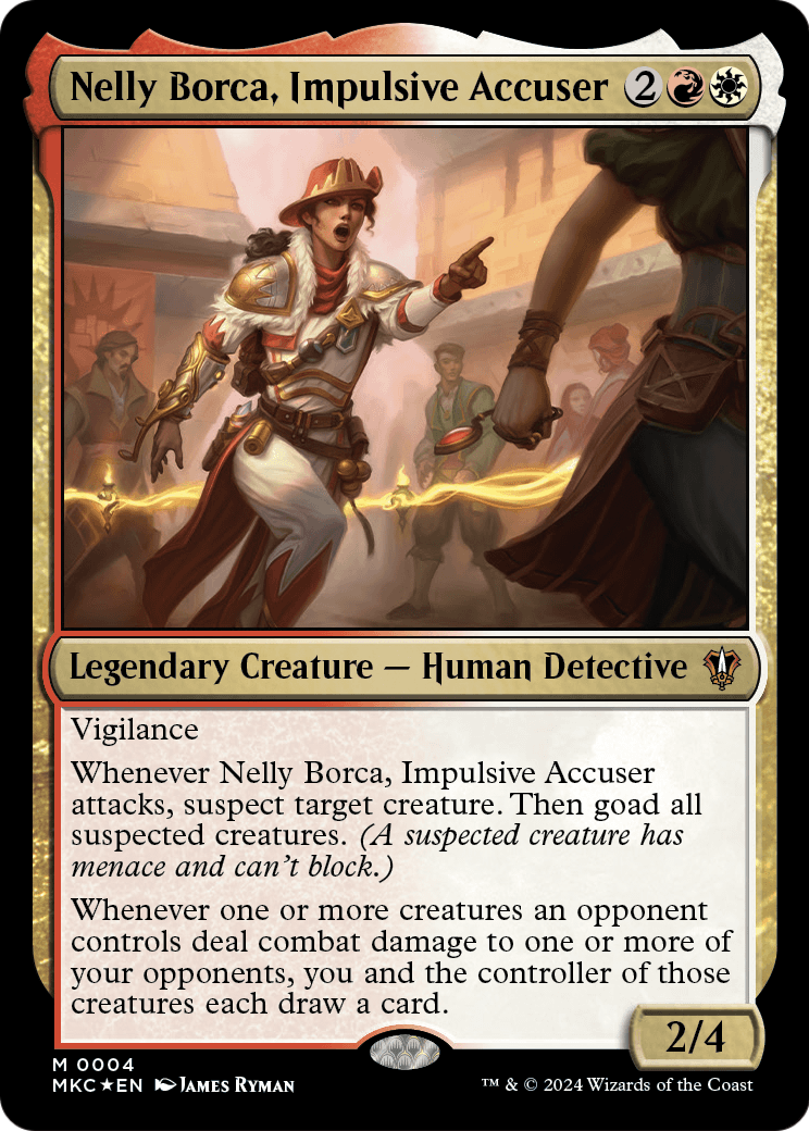 Nelly Borca, Impulsive Accuser [Murders at Karlov Manor Commander] Foil