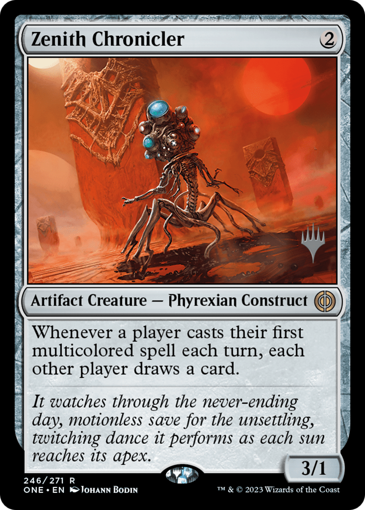 Zenith Chronicler (Promo Pack) [Phyrexia: All Will Be One Promos] Foil