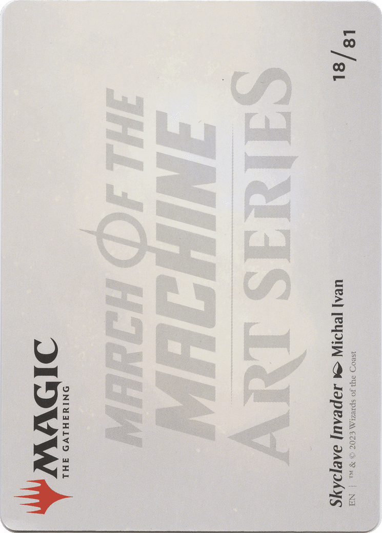 Skyclave Invader // Skyclave Invader (AMOM-018) - March of the Machine Art Series (Borderless) Foil