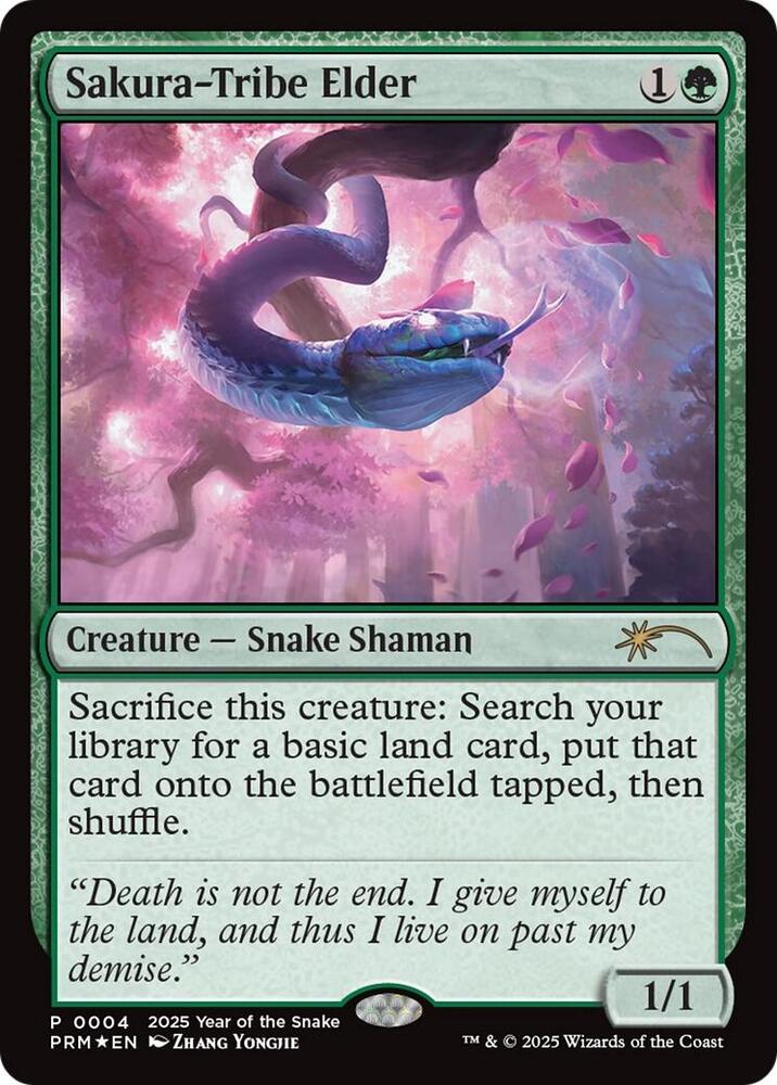 Sakura Tribe Elder Year of the Snake 2025 4 (Standard Showdown Promos)  - Foil
