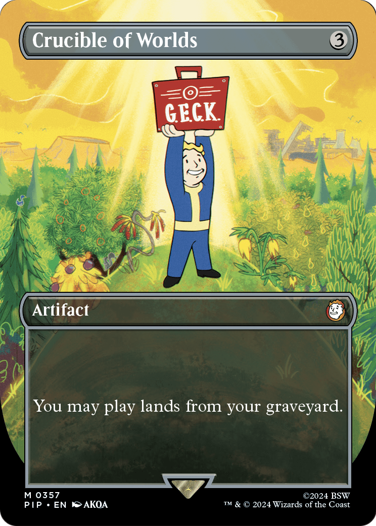 Crucible of Worlds (Borderless) [Fallout] Foil