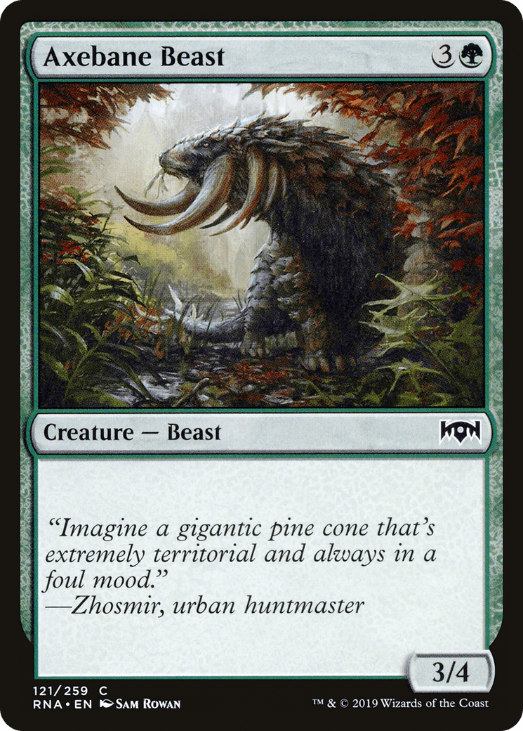 Axebane Beast [Ravnica Allegiance] Foil